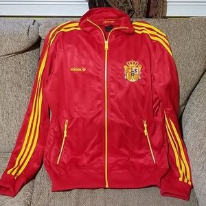 Adidas World Cup SPAIN Zipup Soccer Jacket. Size Men's Medium.